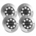 Set 4 lampi solare Metal Disk Lights